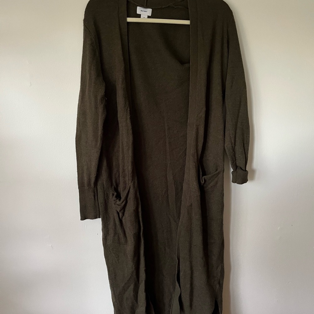 Old Navy Olive Duster Cardigan